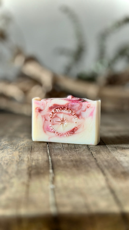 CastorSpell Berry Bliss organic castor oil cleansing bar natural fragrance-free face body wash Australia tallow, olive oil