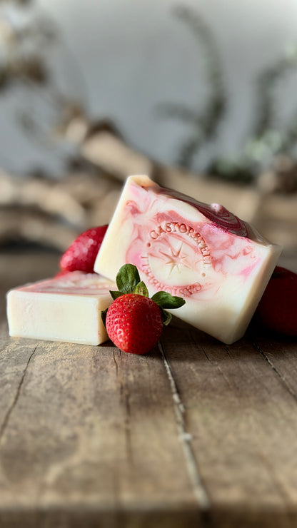 CastorSpell Berry Bliss organic castor oil cleansing bar natural fragrance-free face body wash Australia, olive oil tallow