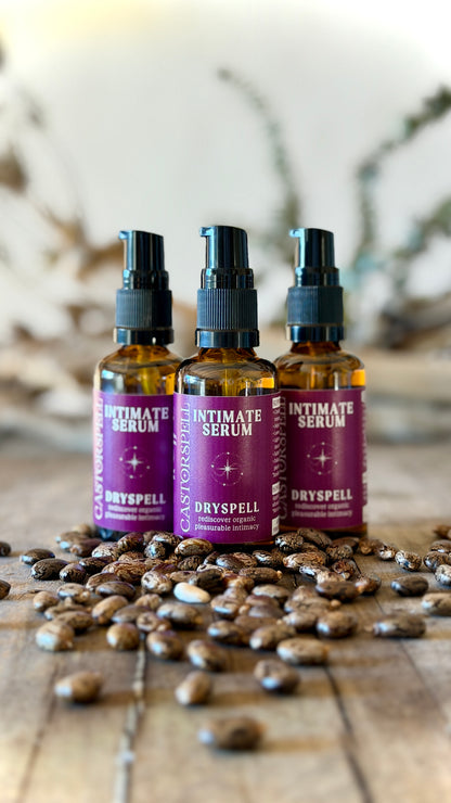 CastorSpell DrySpell intimate castor oil serum 3 pack bundle raspberry oil