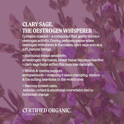 Meno-Peace, lymphatic breast & womb serum | 100% Certified Organic