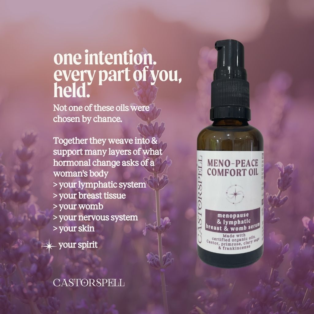 Meno-Peace, lymphatic breast & womb serum | 100% Certified Organic
