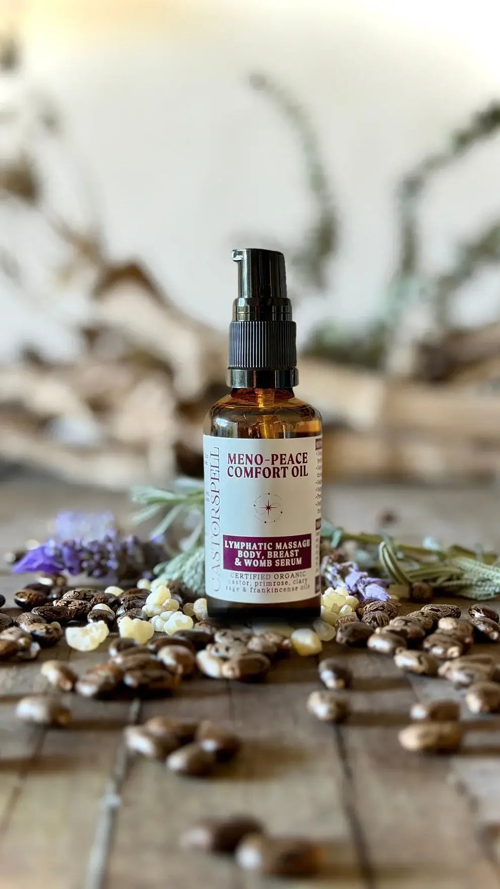 Meno-Peace Lymphatic Serum | Breast, Womb & Hormonal Support | 100% Certified Organic