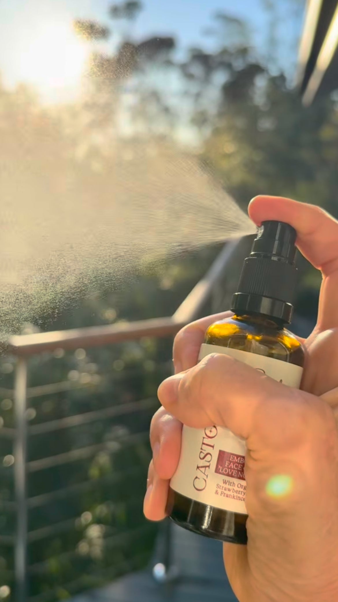 CastorSpell castor oil and frankincense body and room spray mist outdoor meditation spray